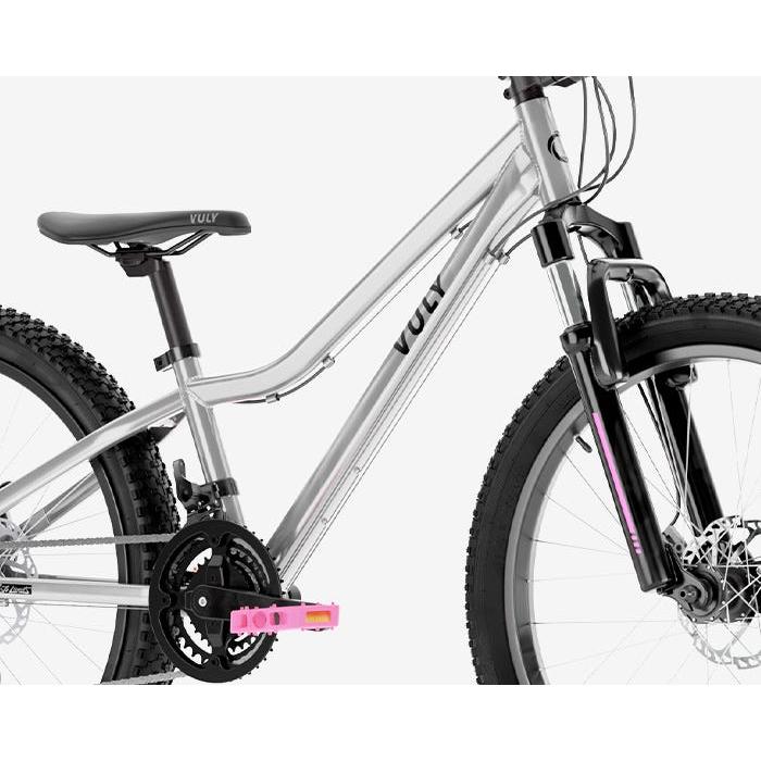 Vuly Classic Kids 24'' Mountain Bike Silver/Pink