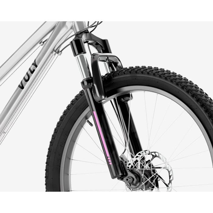 Vuly Classic Kids 24'' Mountain Bike Silver/Pink