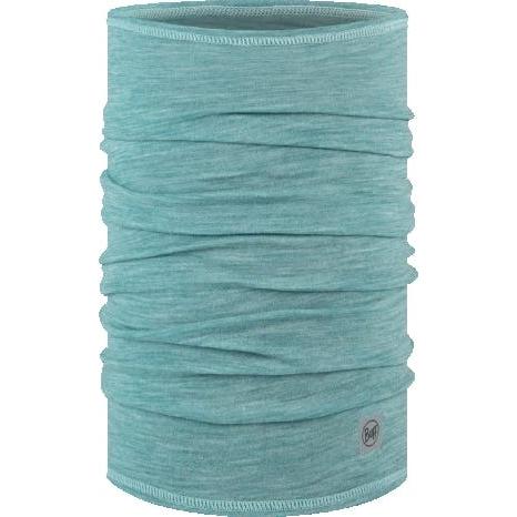 Buff Merino Lightweight Bike Multifunction Neck Warmer - Solid Pool Blue UNI