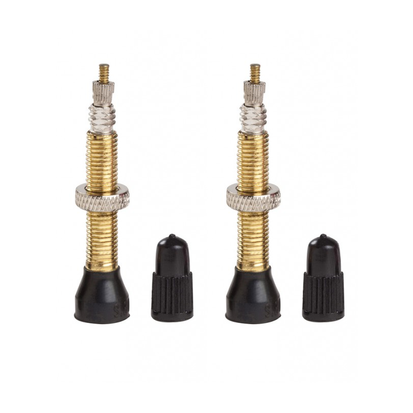 Joe's Presta Tubeless Valve 48mm Twin (Pair)