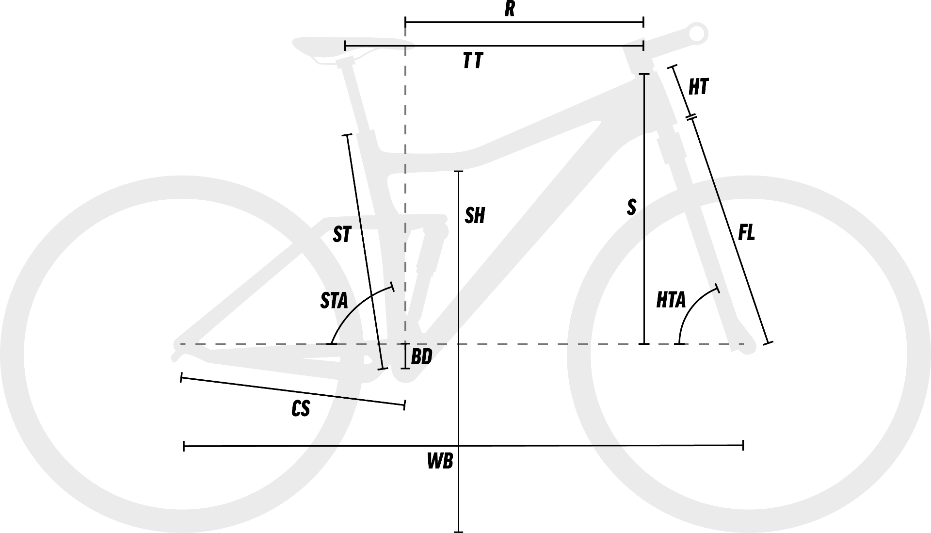 Silverback SE Trail 10 Trail Bike Gloss Moondust Metallic/Matt Black  (27.5'' - SM | 29'' - MD-XL) geometry diagram